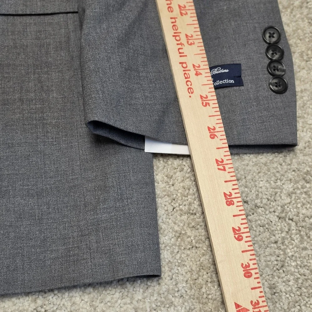 Brooks Brothers Explorer Collection Blazer 52R Gray Performance Wool NWT $568